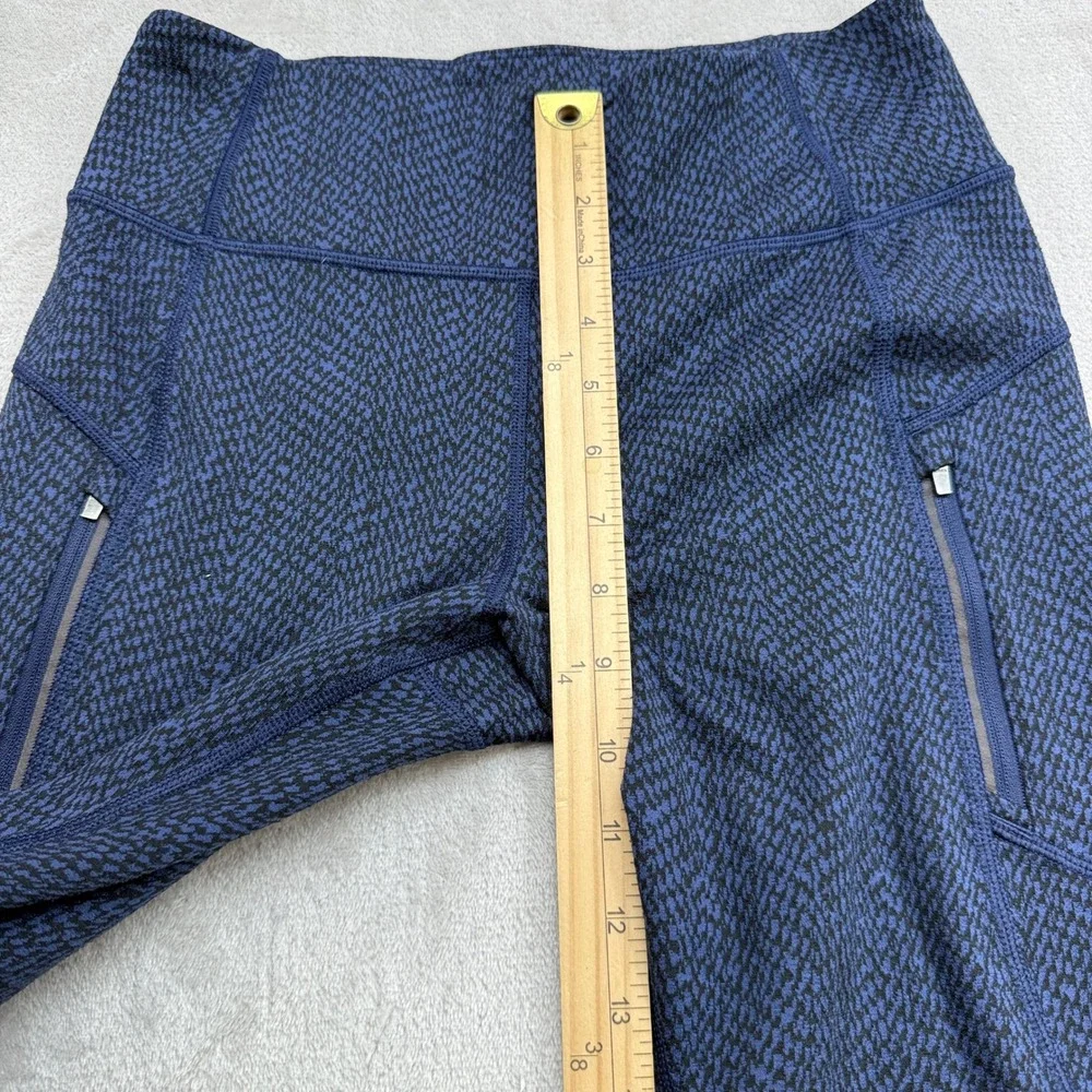 Athleta Rainier Textured Tight Women's S Navy Winter Running Cold Weather Hiking